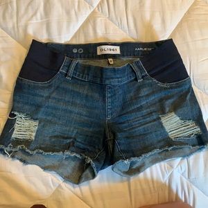 DL1961 Karlie denim maternity shorts